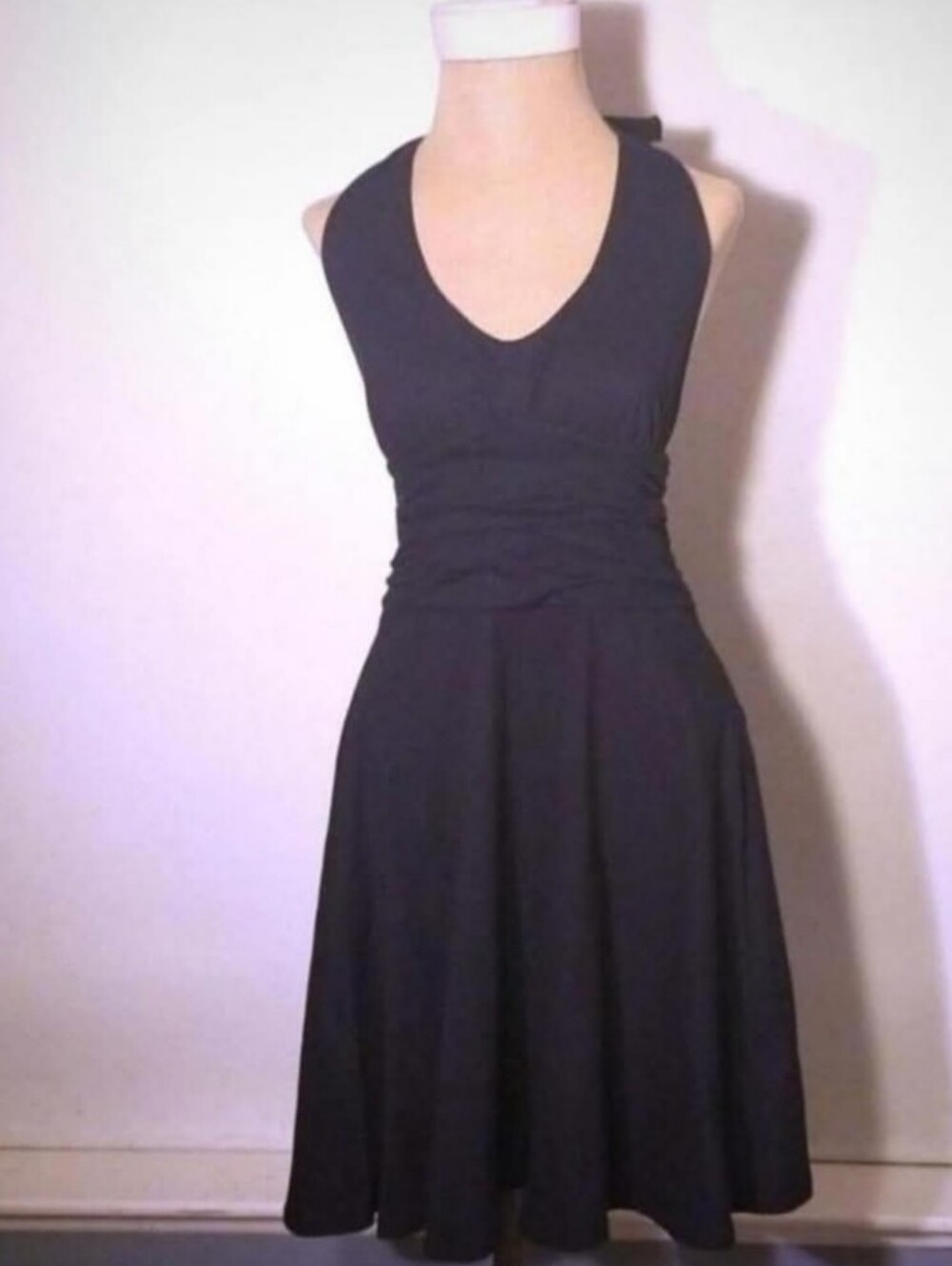 BNWT Switchblade Stiletto Black Marilyn Halter Dress Size Small.